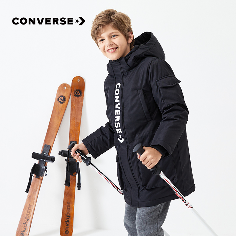 converse童装秋冬款中大童羽绒服 converse童鞋羽绒服