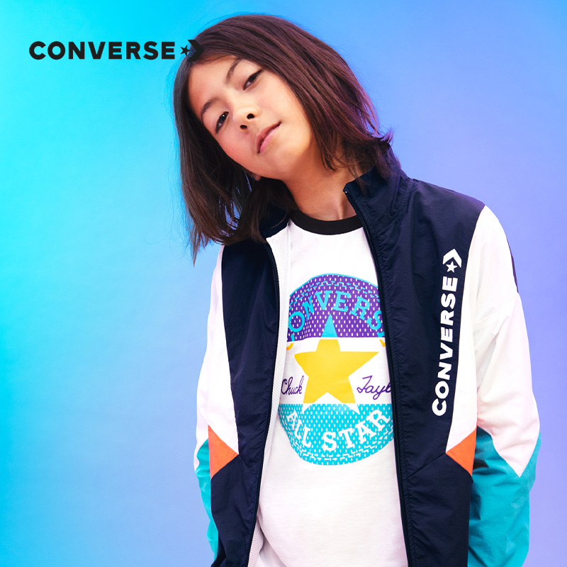 converse童装2020新品男童拼色夹克 converse童鞋夹克/皮衣