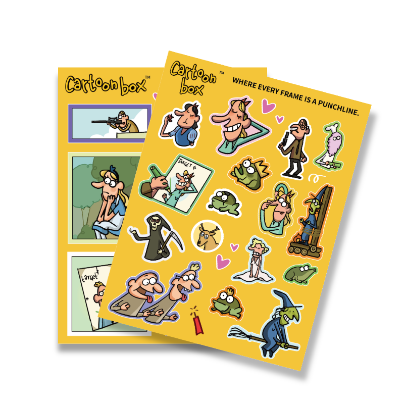 【预售福利】卡通盒子官方贴纸表情包贴纸粉丝专属福利品 - 图2