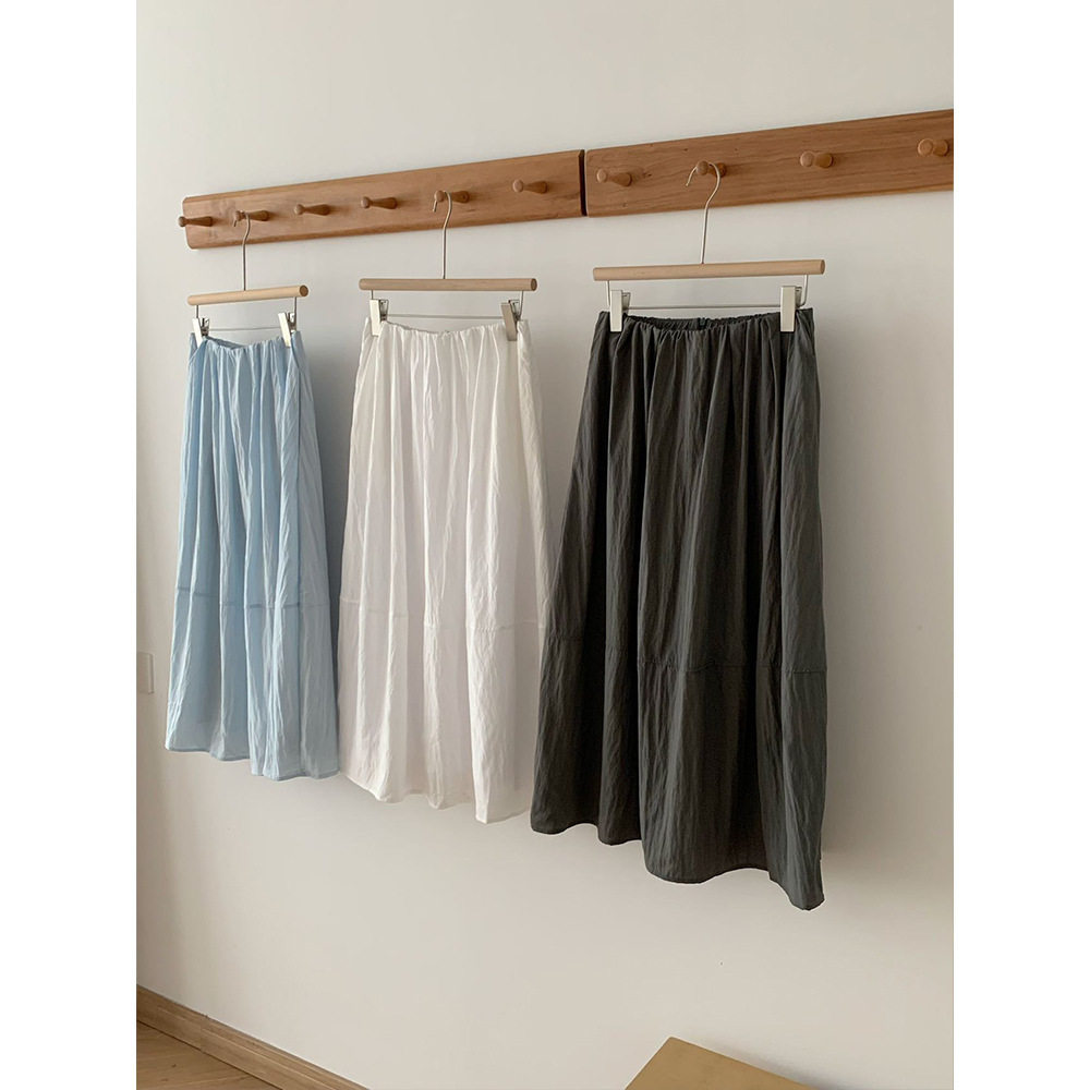 高腰显瘦中长款松紧腰半身裙2025夏季新款法式复古a字大摆裙伞裙,淘宝优惠券,粉丝福利购,淘宝优惠卷