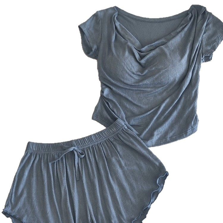 超手感莫代尔~棉韩系睡衣女士春夏季新款短袖外穿家居服夏天套装,淘宝优惠券,粉丝福利购,淘宝优惠卷