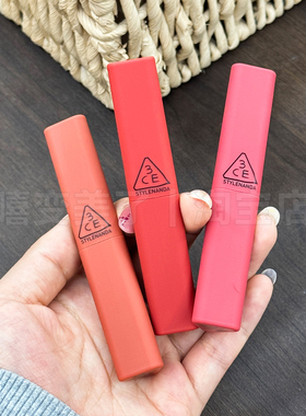 新品3CE口红彩绘唇膏哑光丝绒