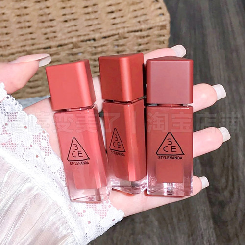 章若楠同款！3ce三熹玉新品小硬糖唇釉口红水光镜面不沾杯水润女 - 图0
