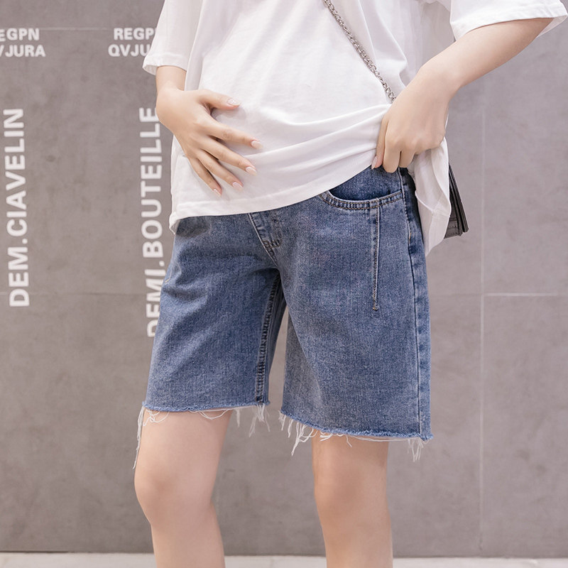 五分阔腿裤夏季外穿宽松孕妇裤子 沐月母婴孕妇打底裤