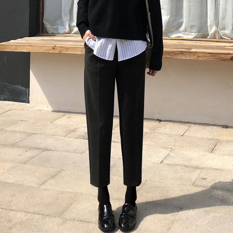 阔腿裤秋季外穿秋冬款直筒孕妇裤子 沐月母婴孕妇打底裤