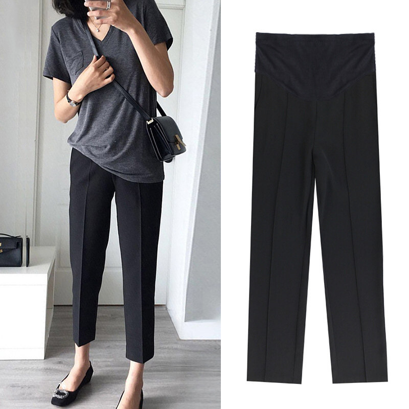 阔腿裤秋季外穿秋冬款直筒孕妇裤子 沐月母婴孕妇打底裤