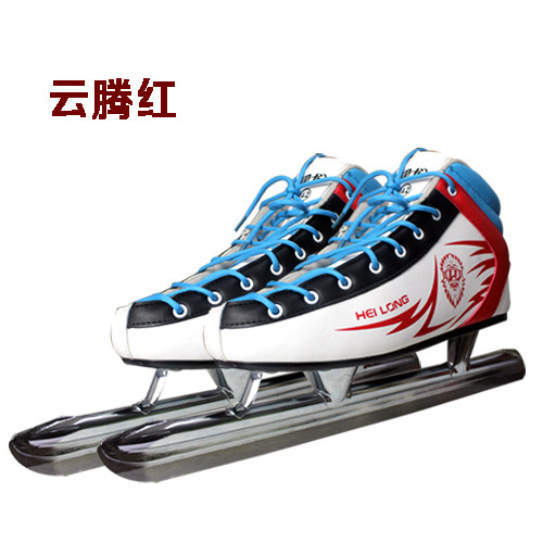 黑龙速滑冰刀鞋儿童成人男溜冰女学生中高考大道加厚保暖滑冰开刃 - 图2