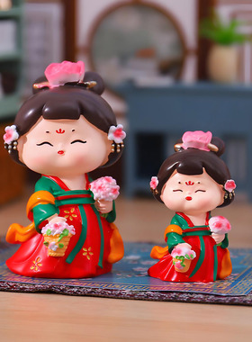 国潮唐仕女摆件西安文创纪念品