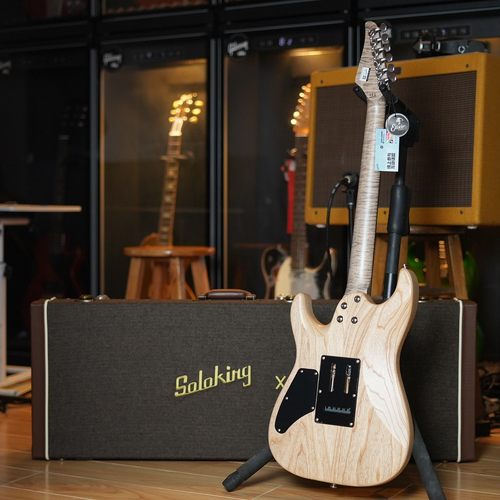 Soloking MS-2 Custom FMT24限量款Bail Blue电吉他 - 图3