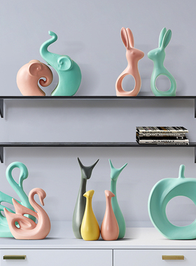 马卡龙电视柜动物可爱