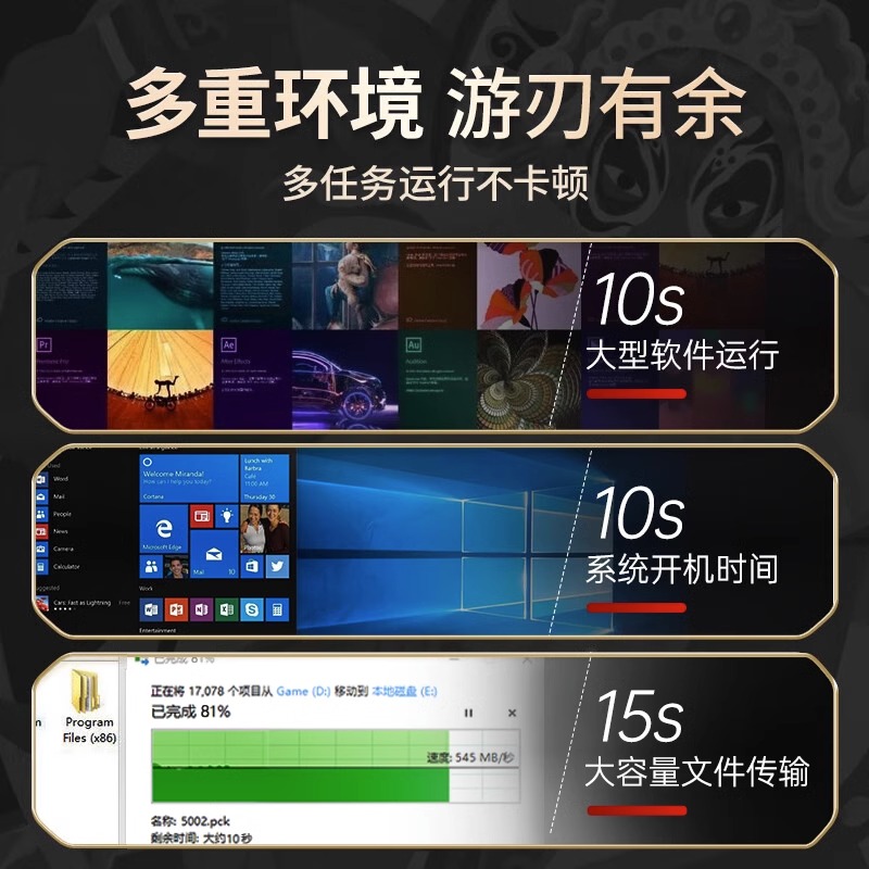 梵想S100PRO 1T固态硬盘长江存储SATA接口笔记本台式机SSD256G 2T-图3