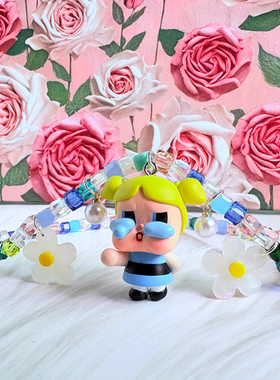 泡泡玛特改娃萌粒双马尾项链