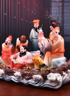 八仙过海神像摆件吕祖吕洞宾佛像