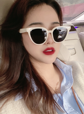 秀智网红街拍同款秋冬女大框墨镜