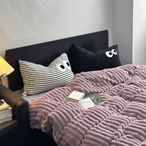 Winter Warm Thickening RABBIT SUEDE FOUR PIECES DOUBLE FACE FLANNEL VELVET MILK SUEDE CORAL SUEDE 1 5 m 1 8m BED