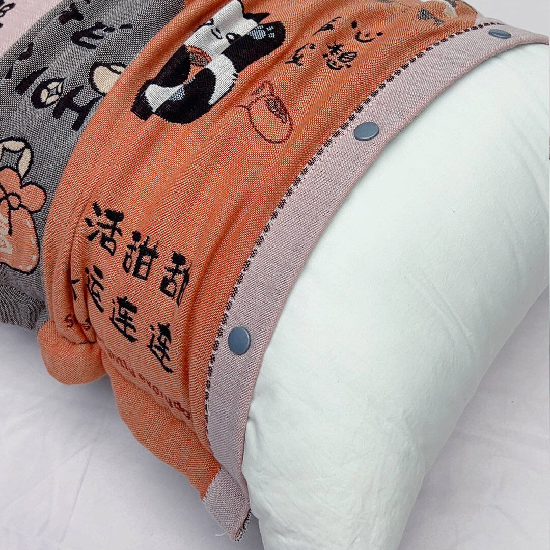 隔脏隔汗全包纱布纯棉枕套一对装按扣款枕头套成人隔脏隔汗枕芯套,淘宝优惠券,粉丝福利购,淘宝优惠卷