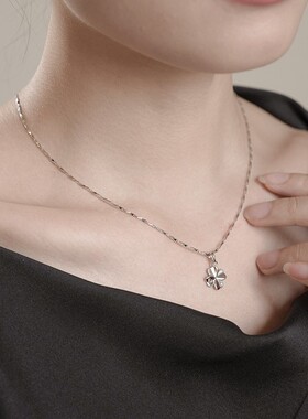 顺钦银楼s999幸运草高级感足银