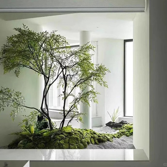 Simulated green plant landscaping combination window decoration
