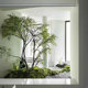 Simulated green plant landscaping combination window decoration