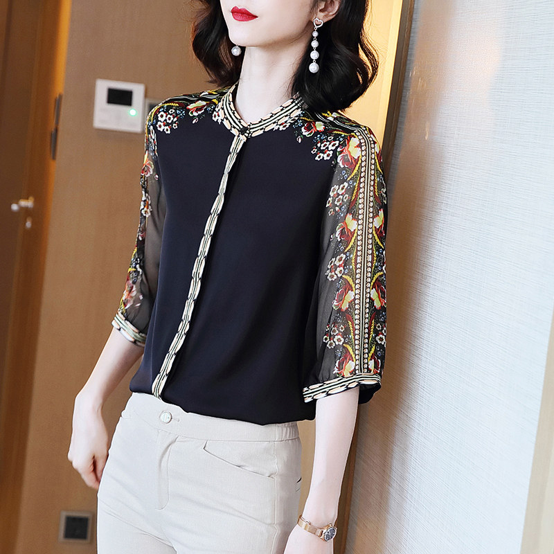 七分袖外穿夏季百搭2020新款潮衬衫 意冉衬衫