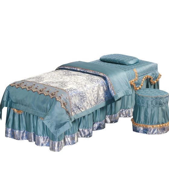 Beauty bedspread four-piece set, high-end and light luxury