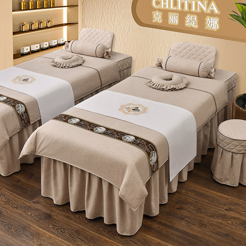 美容床罩四件套新款四季通用美容院床罩专用高档欧式推拿理疗按摩,淘宝优惠券,粉丝福利购,淘宝优惠卷