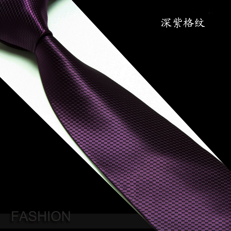 领带男正装商务结婚礼新郎条纹宽版8CM职业粉红蓝紫工作上班