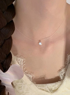 人鱼之泪项链女款2025新爆款高级锁骨颈链轻奢小众设计清冷感配饰