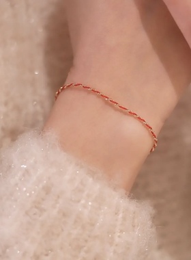 东大门圆珠缠绕红绳手链简约