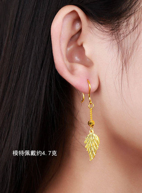 波西米亚女其他24K黄金耳环