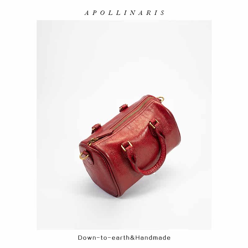apollinaris单肩女真大容量斜跨包 apollinaris女士包袋