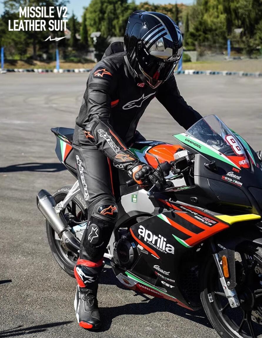 a星alpinestars MISSILE V2连体皮衣重机车骑行服专业赛道赛车服 - 图3