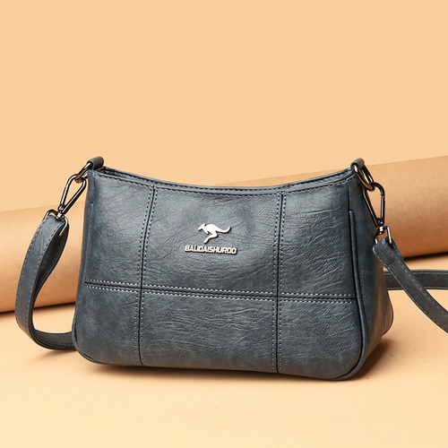 Кенгуру, сумка на одно плечо, кожаная сумка через плечо, для среднего возраста, воловья кожа