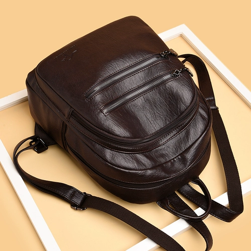 Кенгуру, рюкзак, модная кожаная сумка через плечо, вместительная и большая сумка для путешествий, из натуральной кожи, городской стиль, воловья кожа