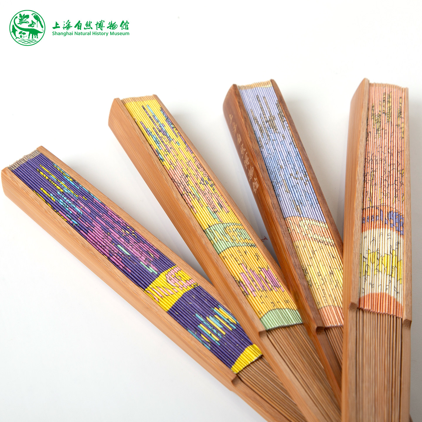 上海自然博物馆 | 繁花似锦9寸折扇 博物馆文创伴手礼 文艺风扇子