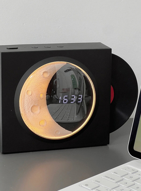 【送礼首选】唱片机时钟蓝牙音箱