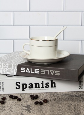 轻奢风咖啡杯下午茶主题拍摄道具