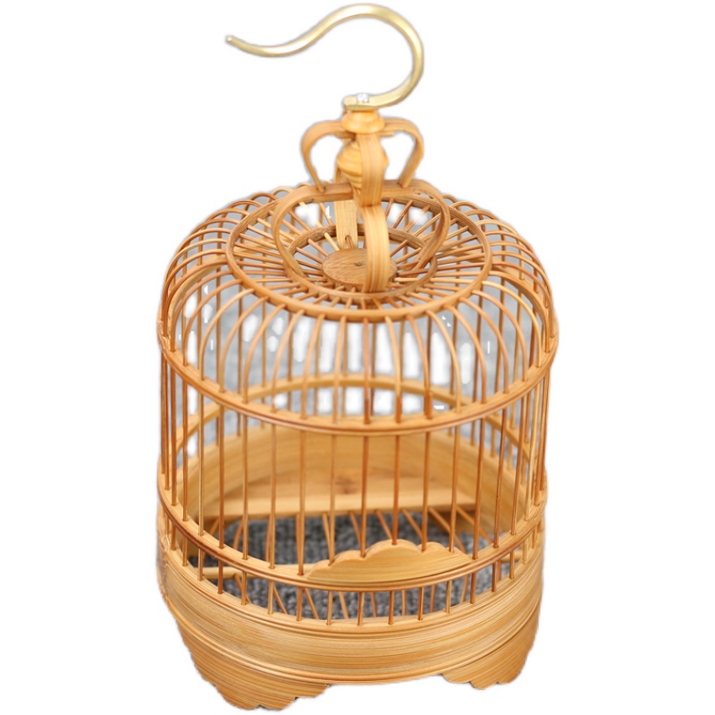 蝈蝈笼竹蛉笼蚂蚱扎嘴笼手工鸣虫笼蛐蛐文玩收藏鸟笼黄杨木竹蛉笼 - 图3