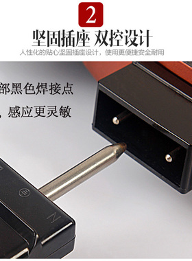 韩式烧烤炉电源线电热火锅插线调温线1米五档调温器电烤炉插头线
