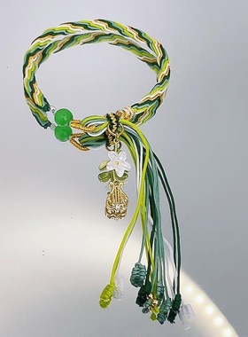 流浪者轮回手编手绳散兵绫人衍生周边概念款线绳编织手链纯手工