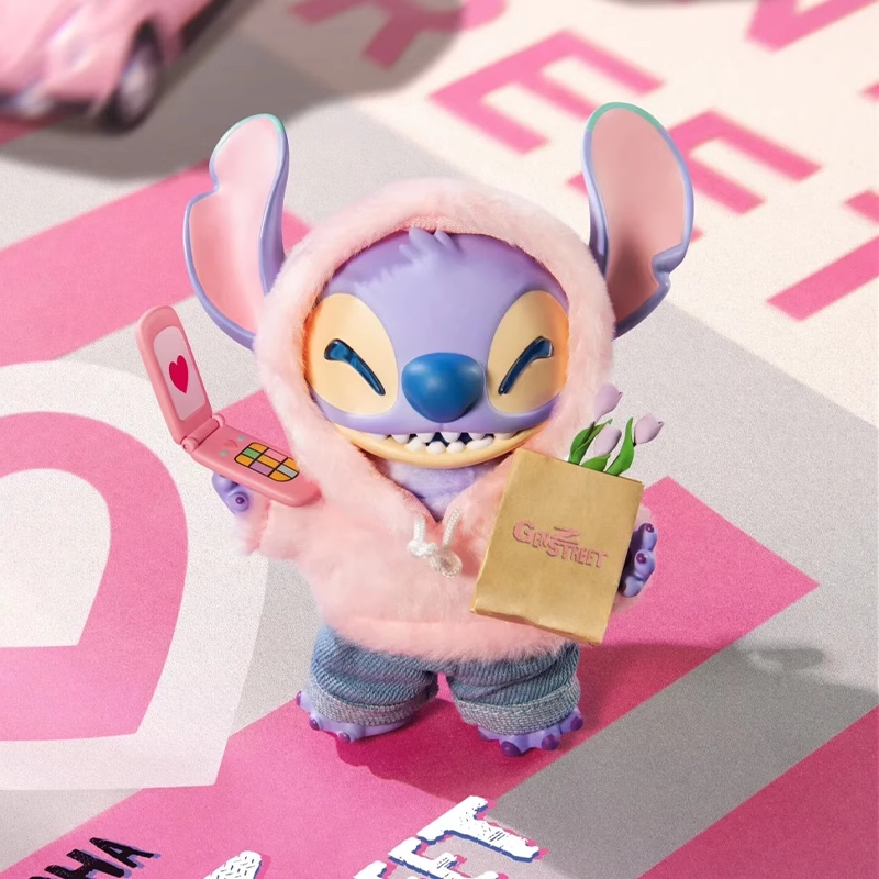 正版MINISO名创优品史迪奇GenZ街头盲盒手办摆件搪胶毛绒公仔挂件 - 图2