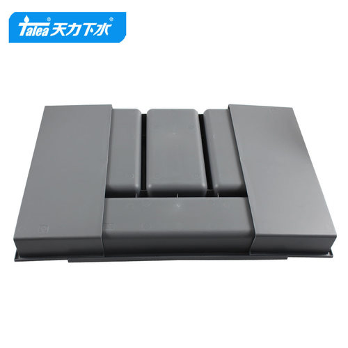 天力厨房橱柜抽拉式分类盘 塑料沥水盘 碗碟刀具沥干座收纳QD041 - 图2