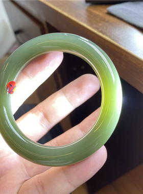 毕业级天然俄罗斯碧玉青细料手镯