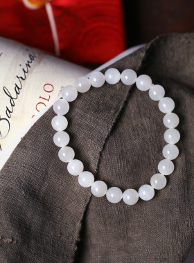 一物一图 孤品清仓捡漏 烟灰糖料青玉碧玉和田玉单圈手链佛珠