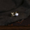 Natural freshwater pearl inlaid women's ring