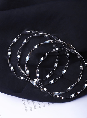 999足银莫比乌斯环款手镯