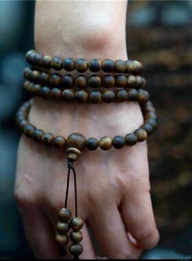 天然奇楠沉香圆珠款手链佛珠链