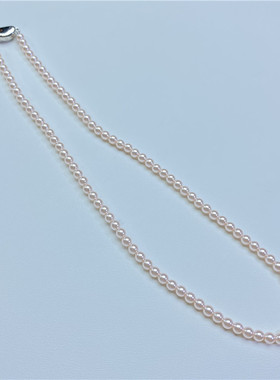 施家同款粉色款贝珠项链