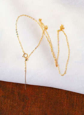 14K金时尚款O字万能链直针链颈链