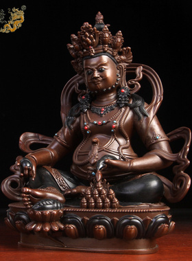纯铜佛像摆件密宗尼泊尔大财神